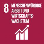 SDG Icon Menschenwürdige Arbeit und Wirtschaftswachstum
