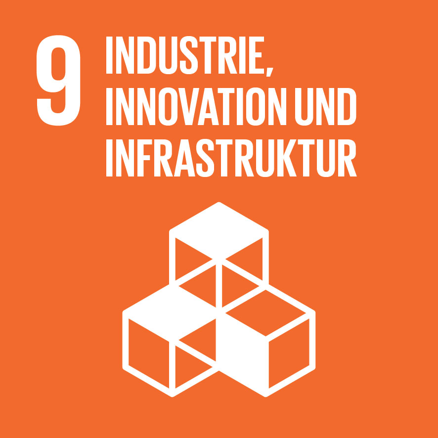 SDG Icon Industrie, Innovation und Infrastruktur
